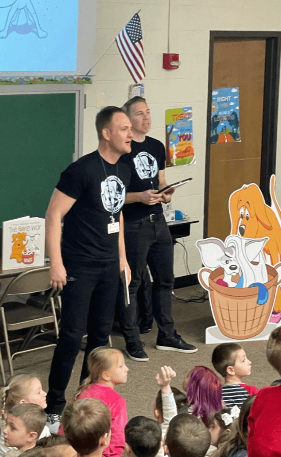 Tucker and Zoey Presentation at Butz Elementary